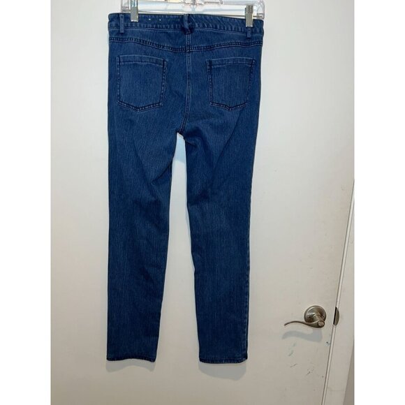 J.McLaughlin Womens High-Waisted Slim Fit Blue Denim Jeans Size 8 - Picture 5 of 8
